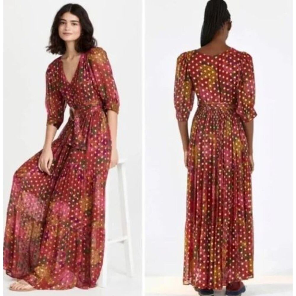 FARM Rio Colorful Dot Maxi Dress